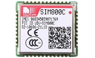 El módulo más pequeño SIM800C del G/M GPRS 0,35 kilogramos de bajo consumo de energía del peso ligero