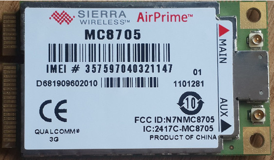Módulo de alta velocidad MC8705 de Sierra Wireless USB GPS de la banda del patio del módulo de Qualcomm 3G GPS